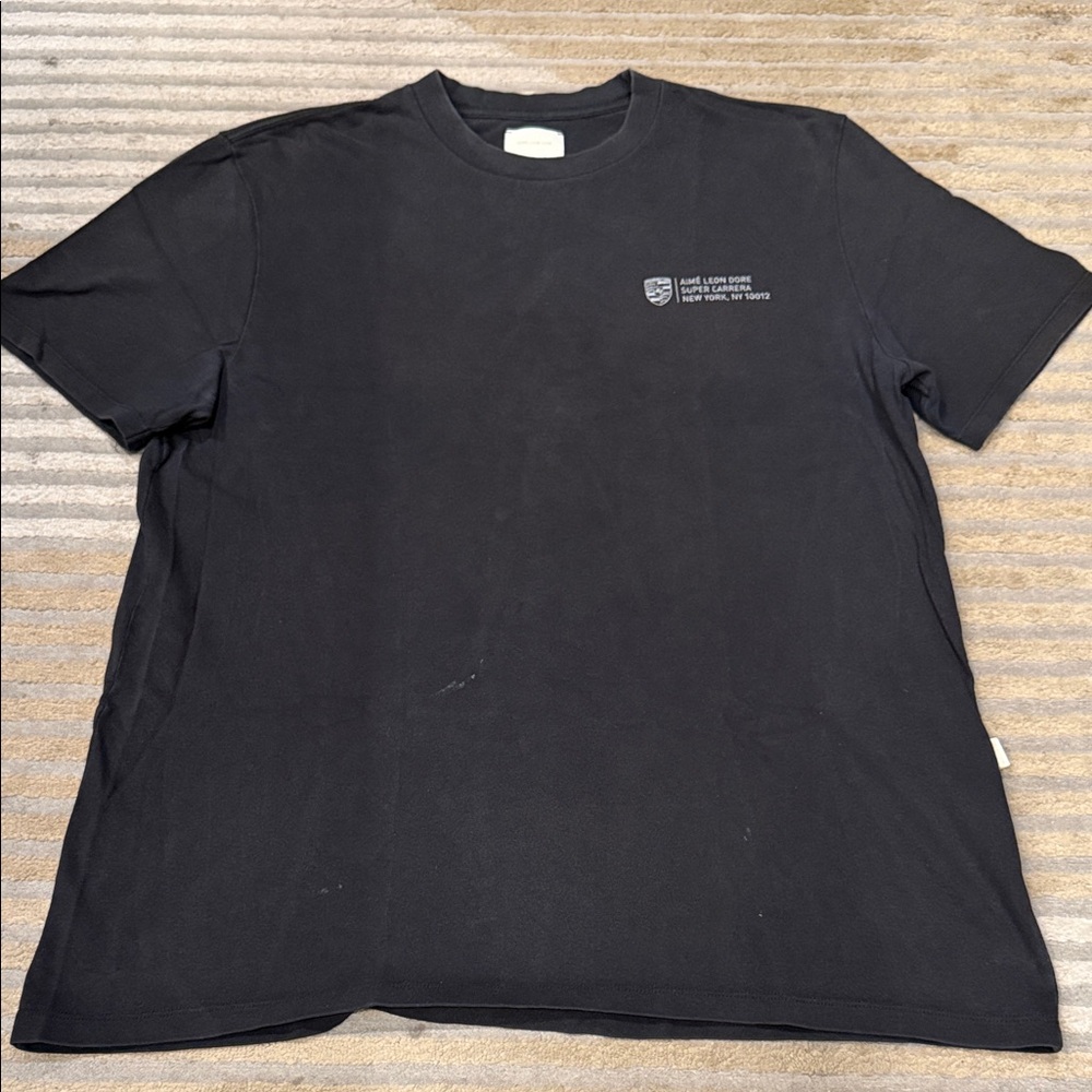 Aime Leon Dore x Porsche Black Short Sleeve Tee